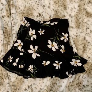 Kimichi Blue Black Floral Dress-Size XS